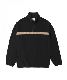 Half Zip Fleece Jacket Black