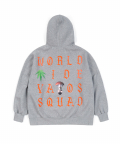 WORLD OVERSIZED HEAVY SWEAT HOODIE GREY