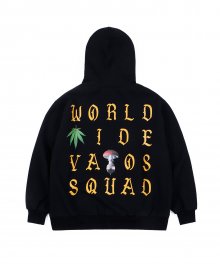 WORLD OVERSIZED HEAVY SWEAT HOODIE BLACK