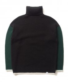 MK Turtle Neck Sweater (Black/Green)