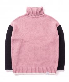 MK Turtle Neck Sweater (Pink/Black)