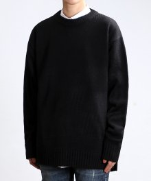 Lambs Wool 8 Cable Knit (Black)