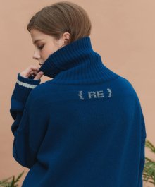 re signature lambs wool knit (ink blue)