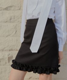 wave skirt_black