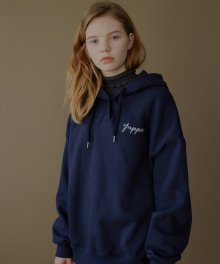 Y rib hoodie_navy