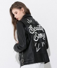 HAND PRINTING RIDER JACKET