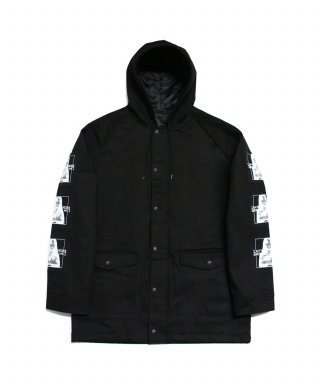 아임낫어휴먼비잉(I AM NOT A HUMAN BEING) Porno 6 Military Jacket - Black