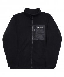Basic Logo Fleece Jacket - Black