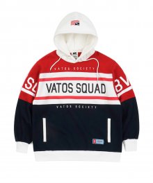 SQUAD OVERSIZED HEAVY SWEAT RUGBY HOODIE NAVY