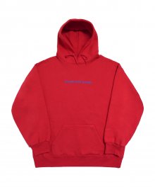 [Fresh anti youth] Logo Hood Sweater - Red