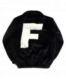 [Fresh anti youth] Logo Fur Jacket - Black