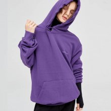 Basic logo over fit hoody (purple)