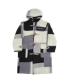 Patch Work Duffle Coat - Achromatic Color