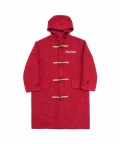 Patch Work Duffle Coat - Red