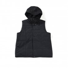 17FW PADDING HOOD VEST BLACK