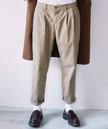 M#1474 preppy semi-wide pants (beige)