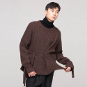 꼼소넛(COMSONNOT) Strap knit (Brown)