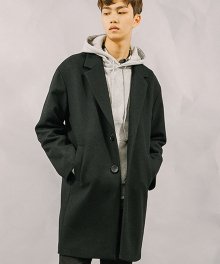 [니드네스] NEEDNESS - OVERSIZE COAT (BLACK) 코트 오버핏코트