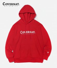 AUTHENTIC LOGO HOODIE RED
