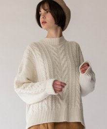 monts555 twist wool ivory knit