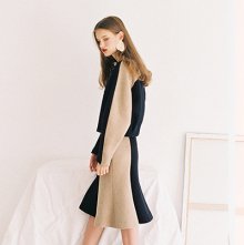 [Italian Wool] MERMAID SKIRT NAVY