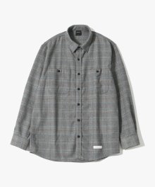 Casual Warm Check Shirts [Grey]