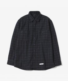 Delicate Check Shirts [Navy]