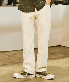 Regular Fit Corduroy Pants [Ivory]