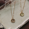 sealring initial necklace
