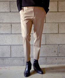 WOOL BANDING SLACKS_BEIGE