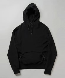 String hoodie - black