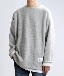 Wide Raw Knit (Gray)