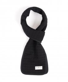 COTTON QUILTED STOLE (black)