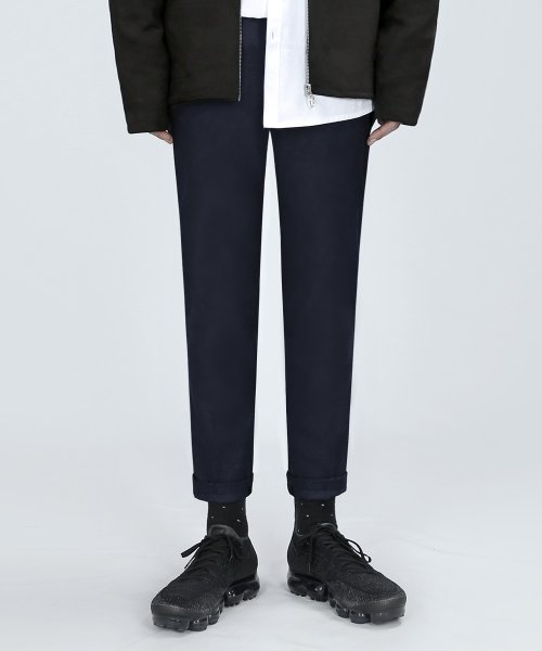 BT55 WOOLEN SPAN SLACKS (тёмно-синий)