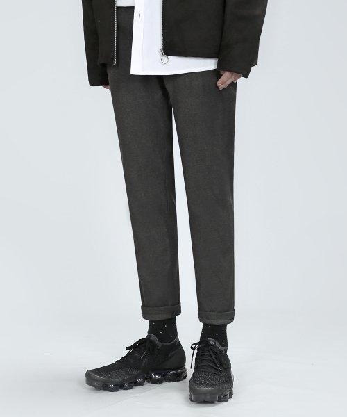 BT55 WOOLEN SPAN SLACKS (серый)