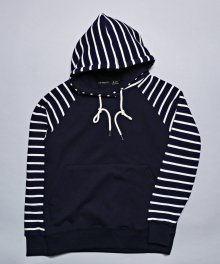 Stripe hoodie(NAVY)