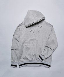 Side  Embroidery logo hoodie(GRAY)