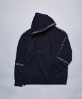 Side  Embroidery logo hoodie(NAVY)