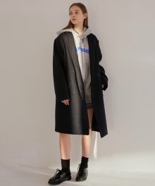 MG7F DOUBLE MIDDLE COAT (BLACK)
