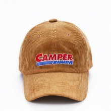 CAMPER CORDUROY BALL CAP (BLACK/BROWN)