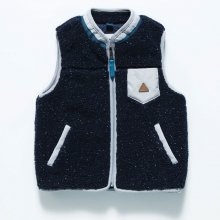 17 KIDS FLEECE VEST NAVY