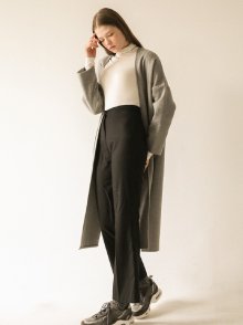 [sep.29] Wrap basic long coat (grey)