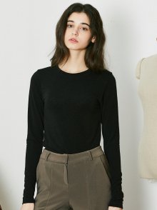 SIMPLE ROUND T-SHIRTBLACK