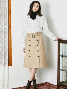 OPEN TRENCH SKIRTBEIGE