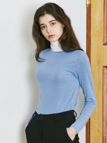 NECK COLOR POLA T-SHIRTSKY BLUE