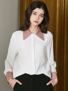 DOUBLE COLLAR SHIRTWHITE