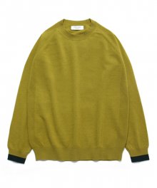 (Unisex) Line Cashmere Round knit_Willow
