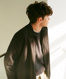 (Unisex) Two Way Shirt Jacket_Black