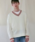 M#1478 cricket v-neck knit (ivory)