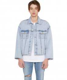 LI1DJK01LBLIGHT BLUE RETRO LT.INDIGO TRUCKER DENIM JACKET